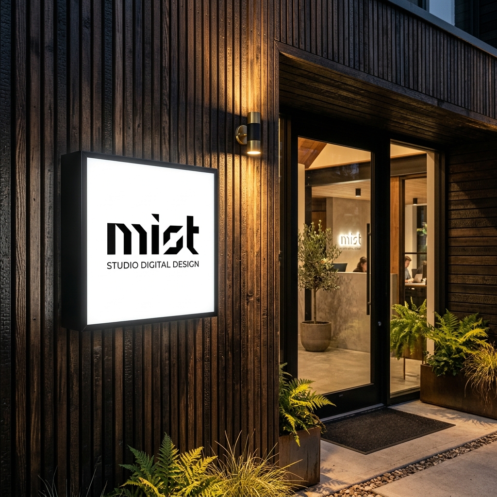 MIST Lightbox Signage Mockup